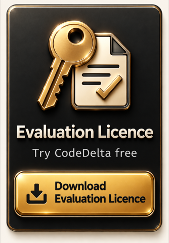 Evaluation licence — Try CodeDelta free — Download evaluation licence