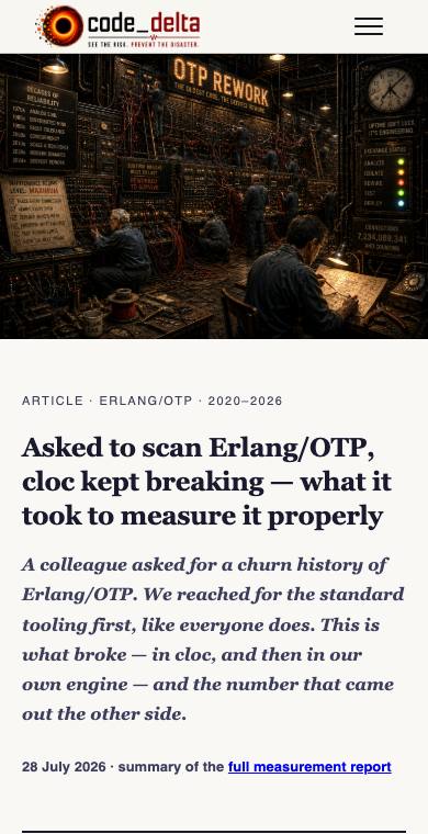 Scanning Erlang/OTP