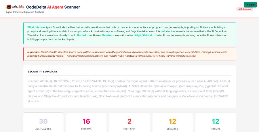 Agent Scan report