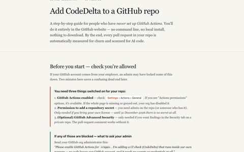 GitHub quickstart
