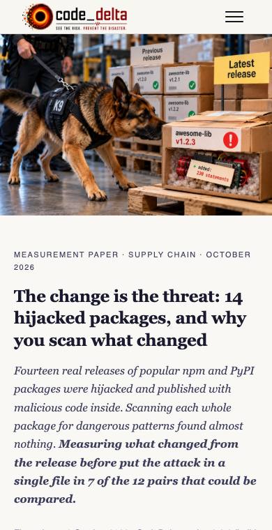 The change is the threat