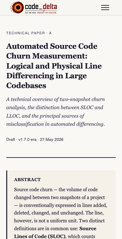 Churn measurement — the paper