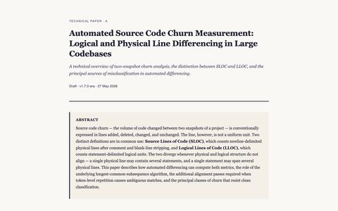 Churn measurement — the paper