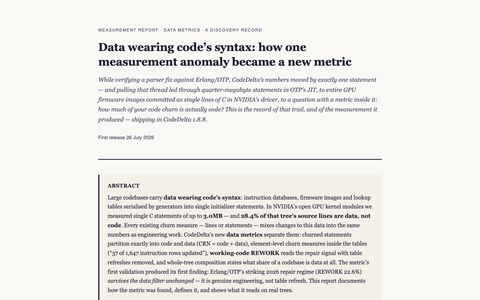 Data churn