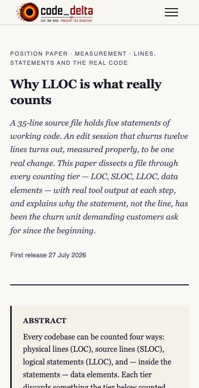 Why LLOC counts — the paper